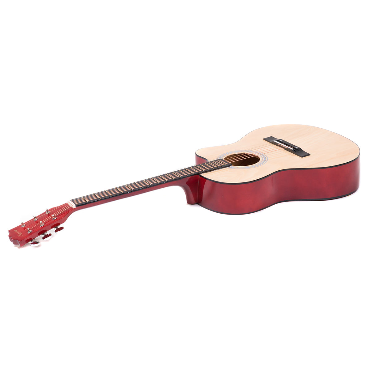 Karrera Natural Cutaway Acoustic Guitar - 40 Inch