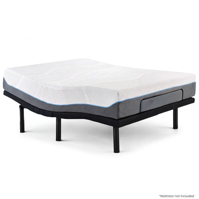 Therapedic Advance Queen Adjustable Bed Frame Base with Head Tilt, Massage, USB & Wireless Remote