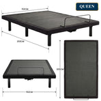Therapedic Advance Queen Adjustable Bed Frame Base with Head Tilt, Massage, USB & Wireless Remote