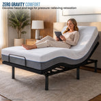 Therapedic Motion King Single Adjustable Bed Base Electric Motorised Frame with Wireless Remote & Preset
