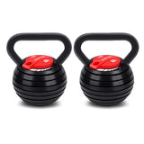 Powertrain 2x Adjustable Kettlebells Weights Dumbbell - 18kg
