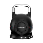 Powertrain 20kg Adjustable Kettlebell 7-in-1 Quick Weight Selection Set for Home Gym Strength and Fitness Workouts