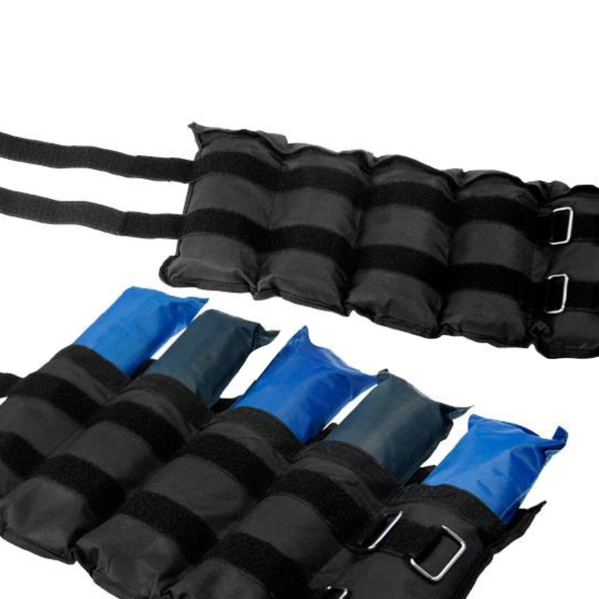 Adjustable 5kg Heavy-Duty Ankle Weights - Set of 2 for Enhanced Muscle Toning