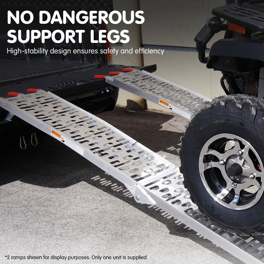 Kartrite Aluminium Folding Loading Ramp Atv Motorbike Motorcycle Golf Buggy Trailer