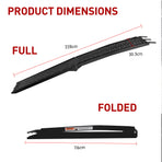 Kartrite Aluminium Folding Loading Ramp ATV Motorbike Motorcycle Golf Buggy Trailer - Black