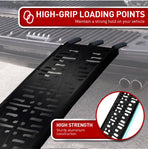 Kartrite Aluminium Folding Loading Ramp ATV Motorbike Motorcycle Golf Buggy Trailer - Black