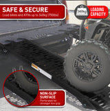 Kartrite Aluminium Folding Loading Ramp ATV Motorbike Motorcycle Golf Buggy Trailer - Black