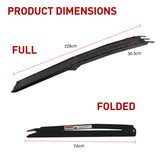 Rigg 2x Aluminium ATV Loading Ramp Foldable - Black - Side View
