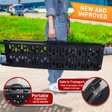 Rigg 2x Aluminium ATV Loading Ramp Foldable - Black - 45-Degree Angle