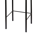Sarantino Cedric Bar Stool W/ High-density Foam Upholstered In Pu Leather Sturdy Iron Frame Green - Close-Up Angle