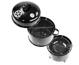 Wallaroo 3-in-1 Charcoal BBQ Smoker - Side View