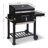 Wallaroo Square Outdoor Barbecue Grill BBQ - Rear View