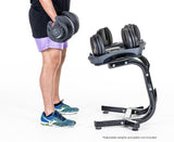 Powertrain Adjustable Dumbbells Stand - Top-Down View