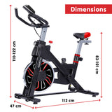 Powertrain RX-600 Exercise Spin Bike Cardio Cycle - Red - Extra Image