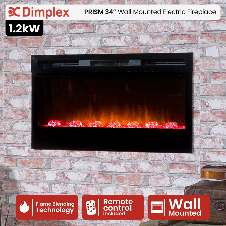 Dimplex PRISM Wall Mounted Electric Fireplace - 34-inches