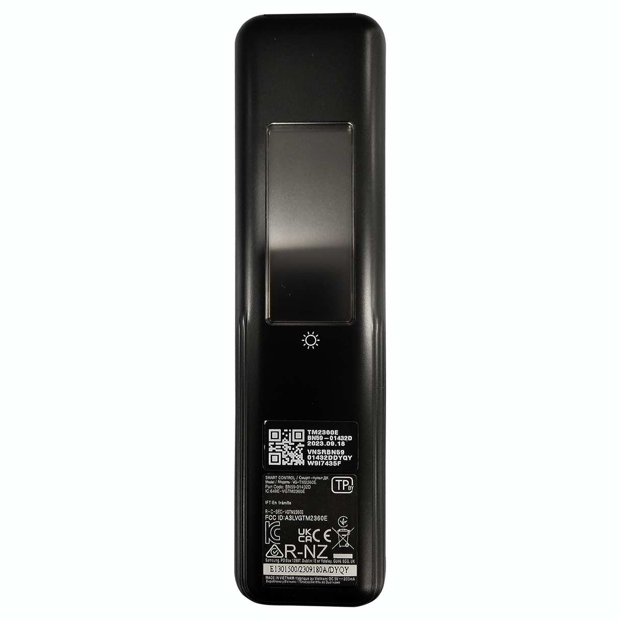 Samsung Solar-Powered TV Remote Control - Compatible with Multiple Models