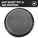 Powertrain Fitness Yoga Ball Home Gym Workout Balance Trainer - Grey - Close-Up Angle