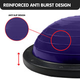 Powertrain Fitness Yoga Ball Home Gym Workout Balance Trainer - Purple - Front View