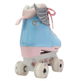 Circle Society Adjustable Kids Quad Roller Skates In Cotton Candy - Side View
