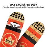 Kryptonics Kids Maple Tgt 31-inch Masters Series Popsicle Skateboard - 45-Degree Angle