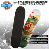 Kryptonics 31-inch Star Series Complete Skateboard - Front View