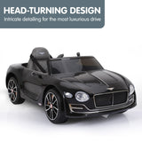 Kahuna Bentley Exp 12 Licensed Speed 6E Electric Kids Ride On Car Black - Front View