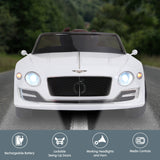 Kahuna Bentley Exp 12 Speed 6E Licensed Kids Ride On Electric Car Remote Control - White - Side View