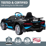 Kahuna Licensed Bugatti Divo Kids Electric Ride On Car - Black - Extra Image