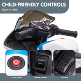 Kahuna Bmw Hp4 Race Kids Ride-on Motorbike In Blue - Low Angle
