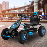 Kahuna G18 Kids Ride On Pedal Go Kart - Blue - 45-Degree Angle
