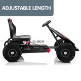 Kahuna G18 Kids Ride On Pedal Powered Go Kart Racing Style - Red - Side View