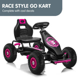 Kahuna G18 Kids Ride On Pedal Go Kart - Rose Pink - Extra Image