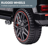 Kahuna Mercedes Benz AMG G63 Licensed Kids Ride On Electric Car Remote Control - Black - Close-Up Angle