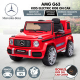 Kahuna Mercedes Benz AMG G63 Licensed Kids Ride On Electric Car Remote Control - Red - Top-Down View