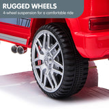 Kahuna Mercedes Benz AMG G63 Licensed Kids Ride On Electric Car Remote Control - Red - Low Angle