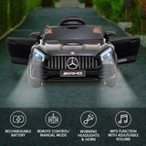 Kahuna Mercedes Benz Licensed Kids Electric Ride On Car Remote Control - Black - Front View