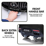 Kahuna Mercedes Benz Licensed Kids Electric Ride On Car Remote Control - Black - 45-Degree Angle