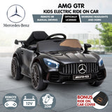 Kahuna Mercedes Benz Licensed Kids Electric Ride On Car Remote Control - Black - Side View