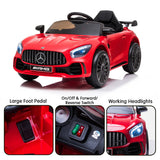 Kahuna Mercedes Benz Licensed Kids Electric Ride On Car Remote Control - Red - Rear View