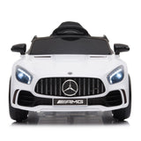 Kahuna Mercedes Benz Licensed Kids Electric Ride On Car Remote Control - White - 45-Degree Angle