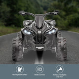 Kahuna GTS99 Kids Electric Ride On Quad Bike Toy ATV 50W - Black - 45-Degree Angle