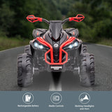 Kahuna GTS99 Kids Electric Ride On Quad Bike Toy ATV 50W - Red - 45-Degree Angle