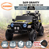 Kahuna S619 Gravity Kids Electric Ride On Car - Black - Front View