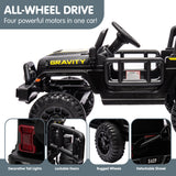 Kahuna S619 Gravity Kids Electric Ride On Car - Black - Low Angle