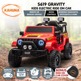 Kahuna S619 Gravity Kids Electric Ride On Car - Red - Front View