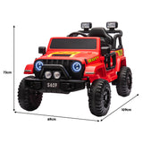 Kahuna S619 Gravity Kids Electric Ride On Car - Red - Side View