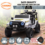 Kahuna S619 Gravity Kids Electric Ride On Car - White - Front View