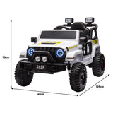 Kahuna S619 Gravity Kids Electric Ride On Car - White - Side View