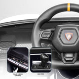 Kahuna Lamborghini Performante Kids Electric Ride On Car Remote Control - Black - 45-Degree Angle