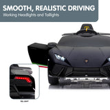 Kahuna Lamborghini Performante Kids Electric Ride On Car Remote Control - Black - Low Angle